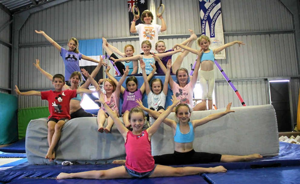Gymnasts enjoy the holiday program put on by the Warwick Gymnastics Club. Gymnasts enjoy the holiday program put on by the Warwick Gymnastics Club.